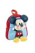 Plecaki szkolne i tornistry - Pluszowy plecak dziecięcy przedszkolny Myszka Miki - czerwony - miniaturka - grafika 1