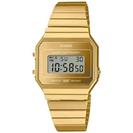 Zegarki męskie - Złoty zegarek Casio Vintage z wyświetlaczem A700WEVG-9AEF  - miniaturka - grafika 1