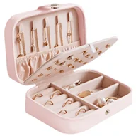 Pudełka i szkatułki - Kuferek na biżuterię SZKATUŁKA organizer mały elegancki - miniaturka - grafika 1