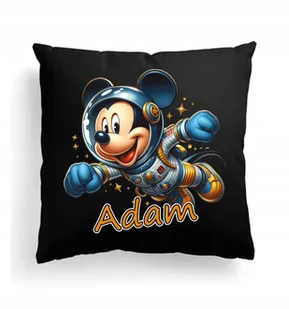CZARNA Poduszka Z IMIENIEM Na Wielkanoc Myszka Miki Mickey Mouse Kosmos - Poduszki dekoracyjne CZARNA Poduszka Z IMIENIEM Na Wielkanoc Myszka Miki Mickey Mouse Kosmos - Poduszki dekoracyjne - miniaturka - grafika 1