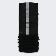 Apaszki i szaliki damskie - Komin wielofunkcyjny z polaru z elementami odblaskowymi Buff Safety Polar Reflective Black - miniaturka - grafika 1