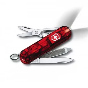 Victorinox scyzoryk Swiss Lite, czerwony przezroczysty, 0.6228.t 7611160013354 - Akcesoria turystyczne - miniaturka - grafika 1