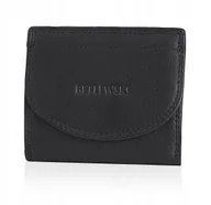 Portfele - Betlewski skórzany portfel męski wąski zapinany bilon do kieszeni - miniaturka - grafika 1