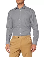 Koszule męskie - Seidensticker Męska koszula biznesowa – koszula bez konieczności prasowania z prostym krojem, krój regular fit, długi rękaw, kołnierzyk typu kent, kieszeń na piersi, 100% bawełna - miniaturka - grafika 1
