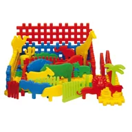 Klocki - Duzy Zestaw Klocki Konstrukcyjne Zwierzęta Świata - miniaturka - grafika 1