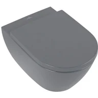 Miski WC - Villeroy & Boch Subway 2.0 miska WC wisząca bez kołnierza lejowa DirectFlush CeramicPlus graphite 5614R0I4 - miniaturka - grafika 1