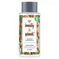 Odżywki do włosów - Shea Love Beauty and Planet Love Beauty and Planet Happy And Hydrated odżywka do włosów suchych Butter & Sandalwood Oil 400ml - miniaturka - grafika 1