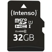 Karty pamięci - Karta pamięci INTENSO microSDHC UHS-I 32GB Premium - miniaturka - grafika 1