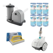 Baseny ogrodowe - WAYS - Pielęgnacja basenu - Odkurzacz basenowy ZX50 & pompa filtrująca 5678 L/u & 6 filtrów typu A & szczotka szorująca WAYS - miniaturka - grafika 1