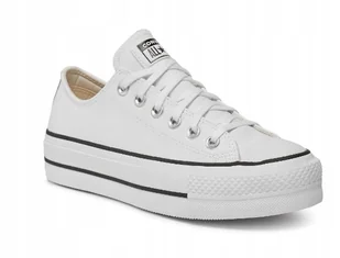 CONVERSE DAMSKIE TRAMPKI SKÓRZANE BIAŁE SZNUROWANE 35 TLB - Trampki damskie - miniaturka - grafika 1