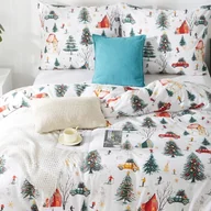 Pościel dla dzieci - POŚCIEL ŚWIĄTECZNA ZIMOWA DZIECIĘCA 220x200cm + 2 POSZEWKI 100% MIKROFIBRA - miniaturka - grafika 1