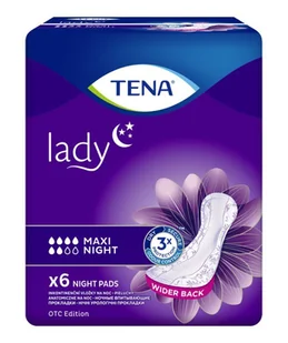 SCA Tena Lady Maxi Night, podpaski specjalistyczne, OTC, 6 sztuk |TYDZIEŃ  od 99,99 zł !!! 9096894 - Podpaski - miniaturka - grafika 1