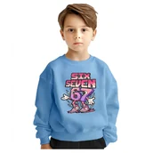 Bluzy dla dziewczynek - BLUZA DZIECIĘCA 67 SIX SEVEN VIRAL 134-140 DLA CHŁOPCA DZIEWCZYNKI - miniaturka - grafika 1