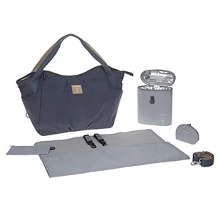 LÄSSIG Torba do przewijania dla bliźniaków Torba do przewijania Torba dziecięca Torba na kosmetyki Plecak do przewijania z akcesoriami do przewijania/Green Label Twin Bag Triangle navy - Torebki damskie - miniaturka - grafika 1