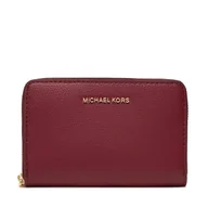 Portfele - Mały Portfel Damski MICHAEL Michael Kors Jet Set Small Leather 32F4GJ6D0L Bordowy - miniaturka - grafika 1