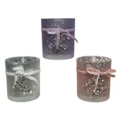 Świeczniki - Świecznik szklany na boże narodzenie świąteczny - miniaturka - grafika 1