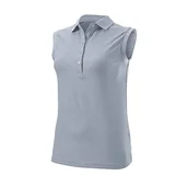 Koszulki i topy damskie - Wilson damska koszulka polo bez rękawów, poliester szary XL - miniaturka - grafika 1