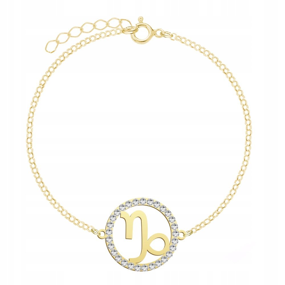 Pozłacana Bransoletka Znak Zodiaku KOZIOROŻEC