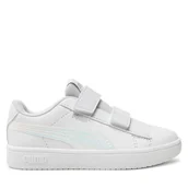 Buty dla dziewczynek - Sneakersy Puma Rickie Classic Holo V Ps 401729 Biały - miniaturka - grafika 1