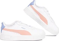 Buty dla dziewczynek - Puma Buty dla dzieci Puma Carina 2.0 AC białe 386187 12 23 - miniaturka - grafika 1