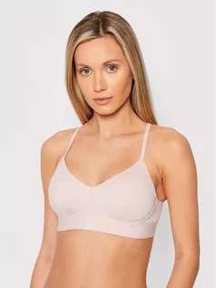 Biustonosze - Calvin Klein Underwear Biustonosz bezfiszbinowy 000QF6670E Różowy - grafika 1