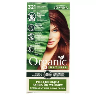 Joanna Naturia Organic pielęgnująca farba do włosów 321 Kasztanowy - Farby do włosów i szampony koloryzujące - miniaturka - grafika 1