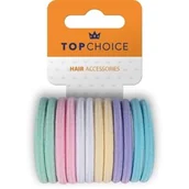 Ozdoby do włosów - Top Choice Gumka do włosów mix kolorów Pastele 26799 12 szt. - miniaturka - grafika 1