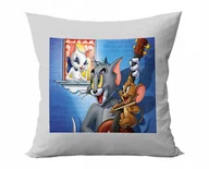 Kołdry i poduszki dla dzieci - PODUSZKA PERSONALIZOWANA TOM I JERRY BAJKI POMYSŁ NA PREZENT SUPER WZORY - miniaturka - grafika 1