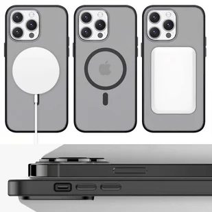Etui matowe Alogy MagCase do MagSafe obudowa z pierścieniem magnetycznym do Apple iPhone 13 Pro Czarne - Etui i futerały do telefonów - miniaturka - grafika 12