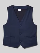 Kurtki i płaszcze dla chłopców - Kamizelka o kroju regular fit z tyłem z tafty - miniaturka - grafika 1