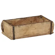 Pokrowce na ubrania - Taca vidaXL 30x15x9 cm z odzyskanego drewna - miniaturka - grafika 1