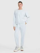 Spodnie sportowe damskie - 4F Spodnie dresowe joggery damskie - niebieskie S - miniaturka - grafika 1