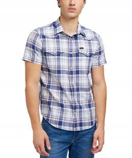 Koszula Lee SS WESTERN SHIRT 112349936 Medieval Blue S - Koszule męskie - miniaturka - grafika 1