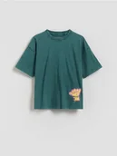 Koszulki dla chłopców - Reserved - T-shirt z nadrukiem - morski - miniaturka - grafika 1