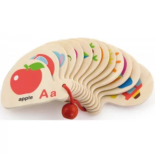 VIGA TOYS Viga Drewniana Książeczka do Nauki Alfabetu i Angielskiego 50547 - Zabawki interaktywne dla dzieci - miniaturka - grafika 1