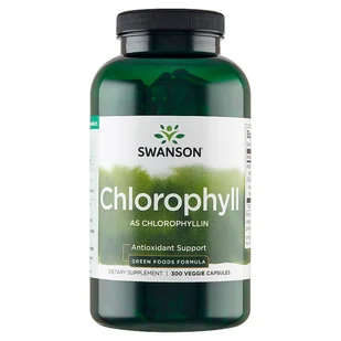 SWANSON Chlorofil Chlorophyll 60mg 300 kapsułek - Witaminy i minerały - miniaturka - grafika 1