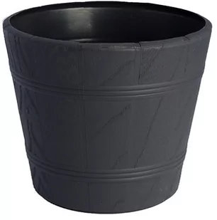 Doniczka drewnopodobna 2 antracyt FORM-PLASTIC - Donice - miniaturka - grafika 1