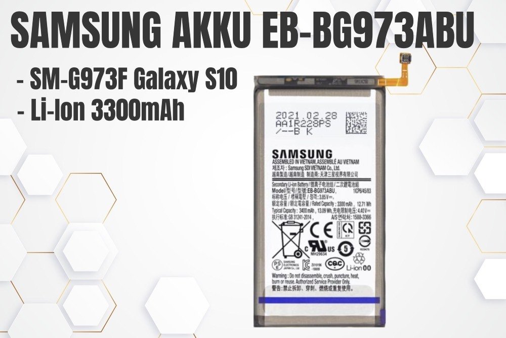 Bateria Samsung EB-BG973ABU, litowo-jonowa, 3400 mAh (luzem)