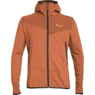 Bluzy męskie - Bluza męska Anger Hybrid PL/DST Full Zip Hoody Salewa - miniaturka - grafika 1
