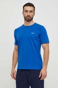 Koszulki męskie - BOSS t-shirt lounge kolor niebieski melanżowy - Boss - miniaturka - grafika 1