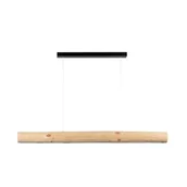 Lampy sufitowe - Spotlight Lucas LED lampa wisząca 1-punktowa sosna naturalna/czarny 69660104 69660104 - miniaturka - grafika 1