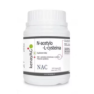 Kenay N-Acetylo-L-Cysteina 300vegcaps - Witaminy i minerały dla sportowców - miniaturka - grafika 1
