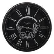 Zegary - Zegar ścienny Pavia śr. 50.8 cm czarny - miniaturka - grafika 1
