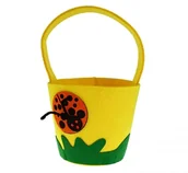 Wielkanoc - GO Koszyk filcowy z biedronką - 1 szt. EA-KOBF - miniaturka - grafika 1