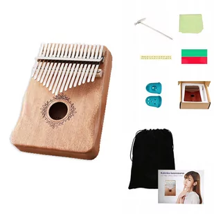 Kalimba Instrument Afrykański Pianino Zanza Mbira 17 - Akcesoria do perkusji Kalimba Instrument Afrykański Pianino Zanza Mbira 17 - Akcesoria do perkusji - miniaturka - grafika 1