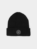 Czapki dla dzieci - 4F Czapka zimowa chłopięca - czarna Uniwersalny - miniaturka - grafika 1