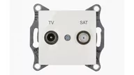 Gniazdka elektryczne - Schneider Electric Schneider Sedna kremowy gniazdo RTV-SAT końcowe) SDN3401623 - miniaturka - grafika 1