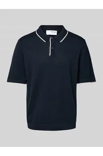 Koszulka polo z rękawem o dł. 1/2 model MATTIS - Selected Homme - Koszulki męskie - miniaturka - grafika 1