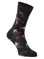 Skarpetki damskie - Happy Socks - skarpety z drobnej dzianiny, niebieski|wielokolorowy - miniaturka - grafika 1