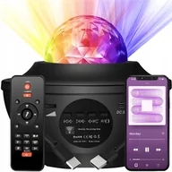 Lampy stojące - PROJEKTOR GWIAZD RZUTNIK NIEBA LAMPKA NOCNA LED GŁOŚNIK BLUETOOTH + PILOT - miniaturka - grafika 1